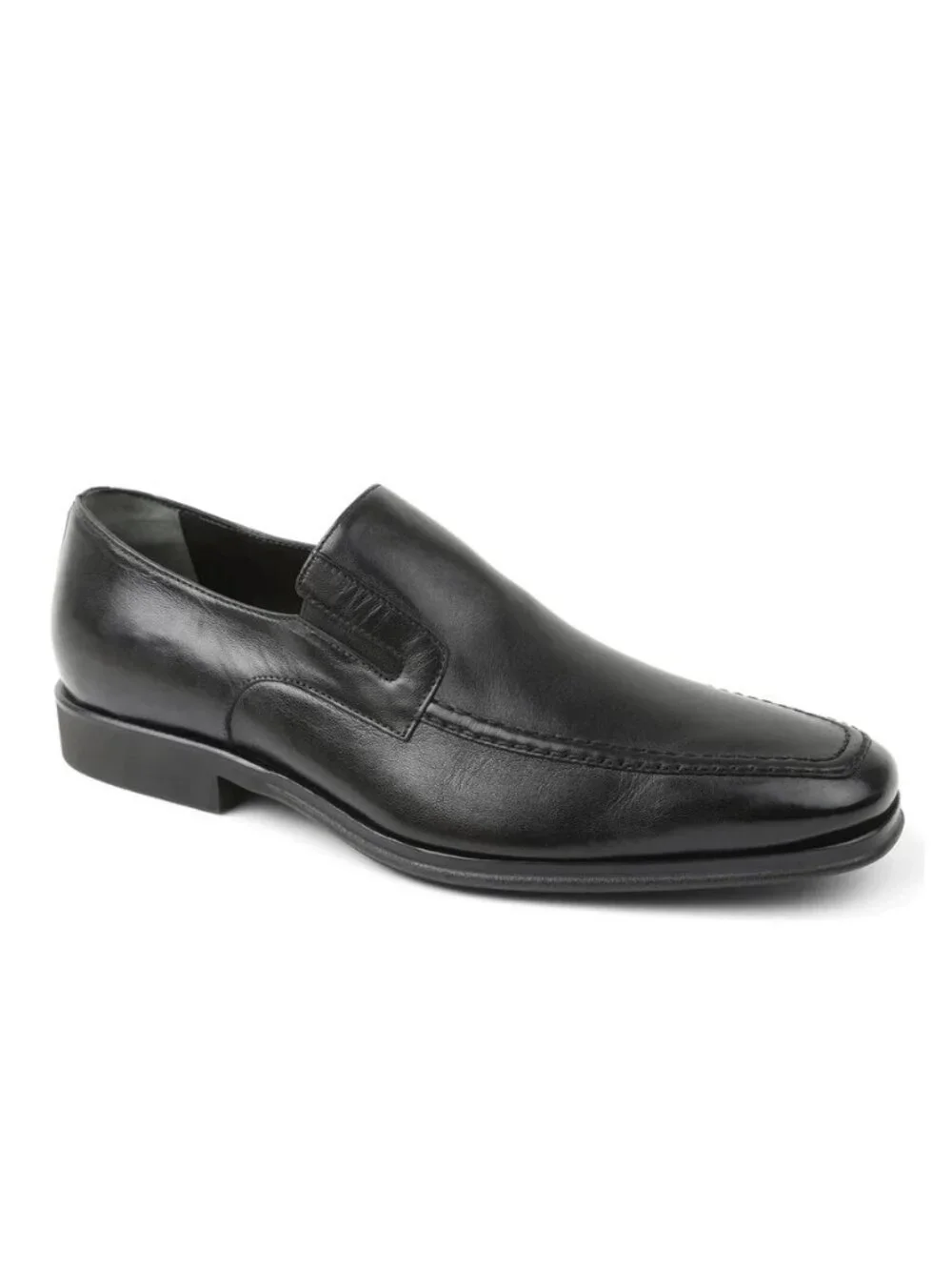 New! Bruno Magli RAGING LEATHER SLIP-ON BLACK LEATHER Loafer Size 9 M DD543